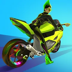 Скачать взлом Wild Wheels: Bike Racing (Уайлд Вилз) [МОД Menu] на Андроид