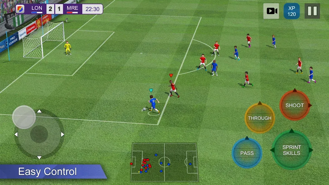 Pro League Soccer (Про лига футбола)  [МОД Все открыто] Screenshot 1