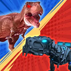 Скачать взлом Dinosaur Monster Fight Battle (Бамбам Монстр Против 100 Дверей)  [МОД Menu] на Андроид