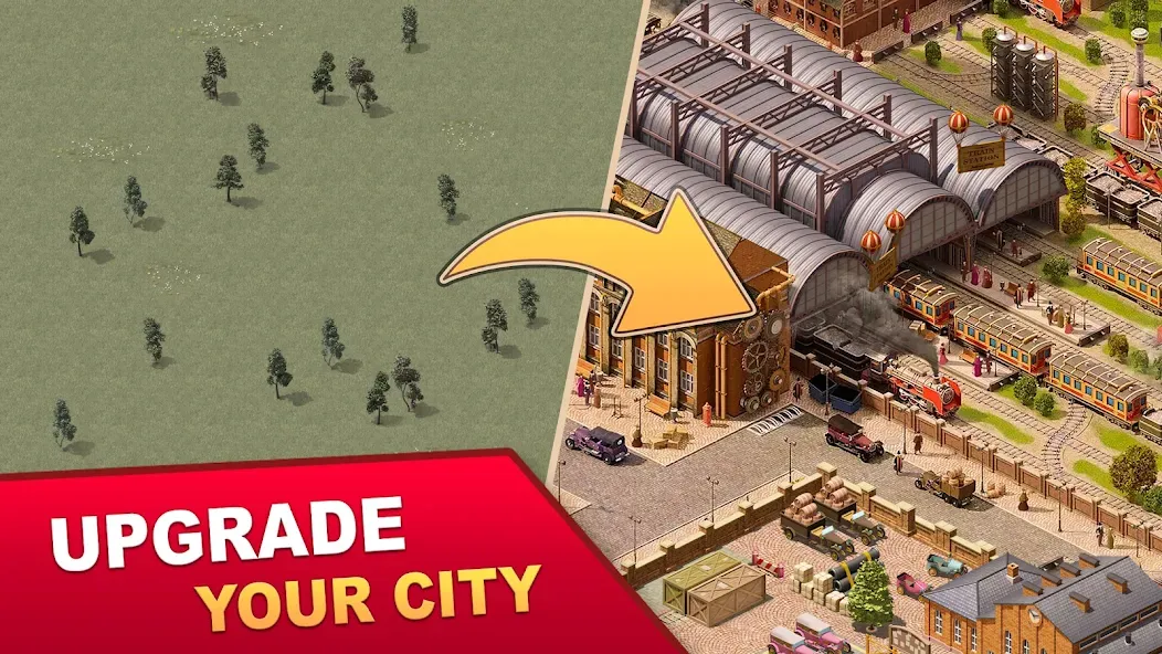 Steam City: Town building game (Стим Сити)  [МОД Unlimited Money] Screenshot 1