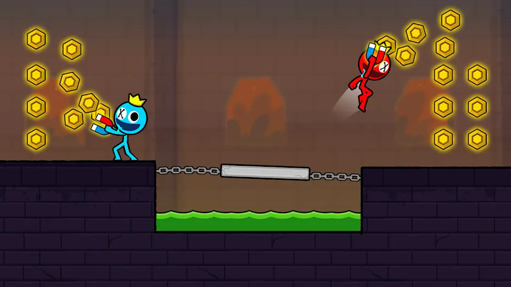 Red and Blue Stickman 2024 (Ред энд Блу Стикмен 2)  [МОД Все открыто] Screenshot 3