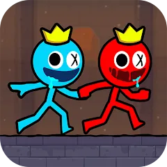 Скачать взлом Red and Blue Stickman 2024 (Ред энд Блу Стикмен 2)  [МОД Все открыто] на Андроид