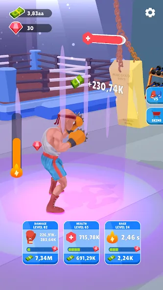 Tap Punch - 3D Boxing (Тап Панч)  [МОД Mega Pack] Screenshot 3