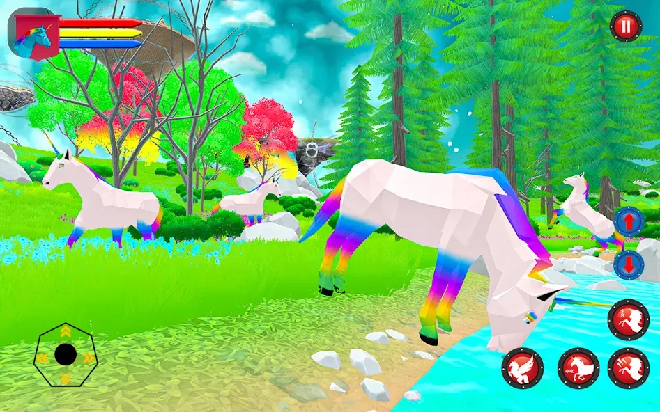 Flying Unicorn Pegasus Games  [МОД Меню] Screenshot 2