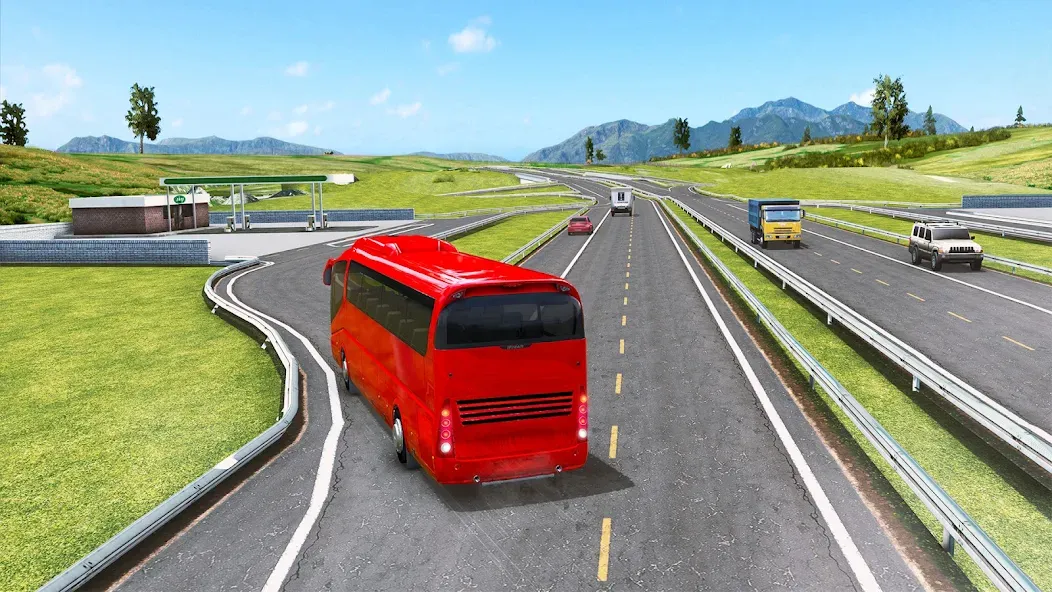 Highway Bus Simulator Bus Game  [МОД Много монет] Screenshot 4