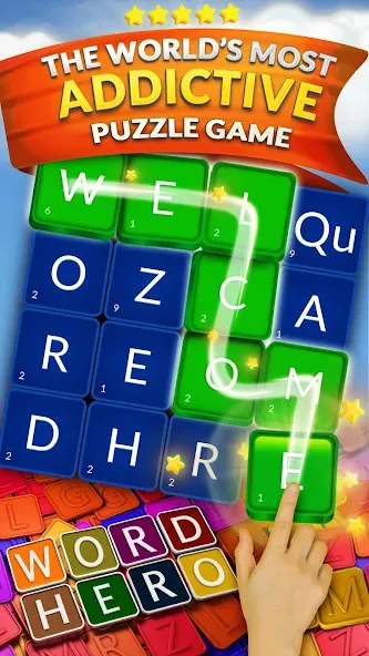 WordHero : word finding game (ВордХиро)  [МОД Бесконечные монеты] Screenshot 1