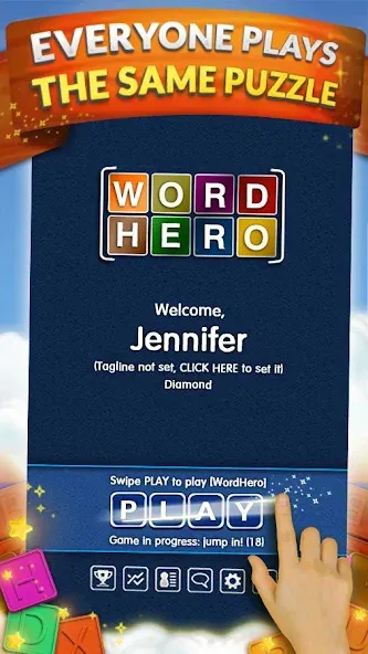 WordHero : word finding game (ВордХиро)  [МОД Бесконечные монеты] Screenshot 2