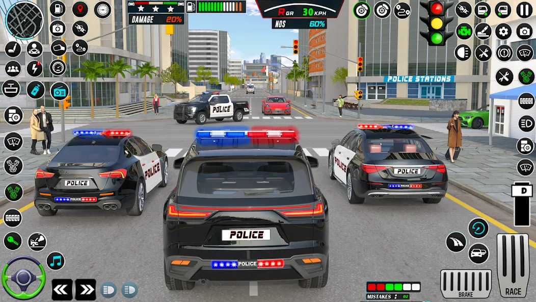 US Police Car Parking - King  [МОД Меню] Screenshot 5