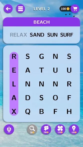 World of Word Search  [МОД Много монет] Screenshot 1