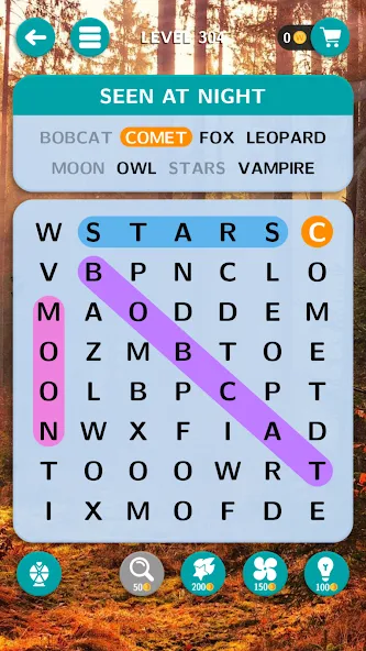 World of Word Search  [МОД Много монет] Screenshot 2