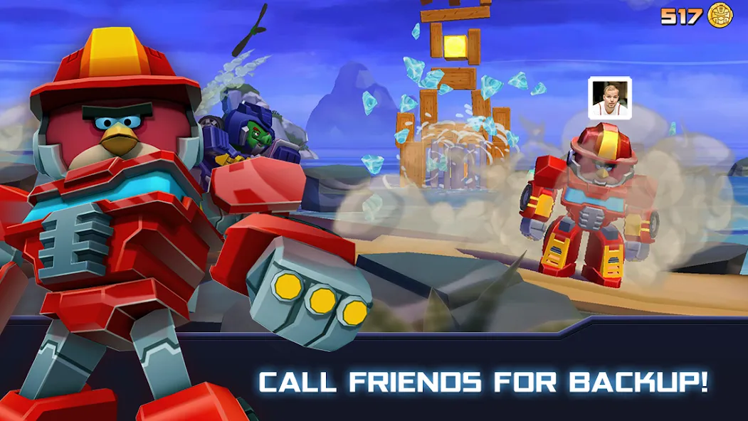 Angry Birds Transformers (Энгри Брдс Трансформеры)  [МОД Много монет] Screenshot 3