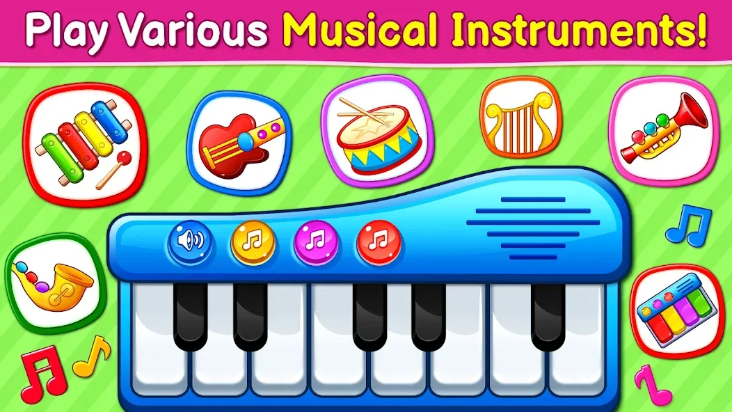 Baby Games: Piano & Baby Phone (Бейби Геймс)  [МОД Mega Pack] Screenshot 2