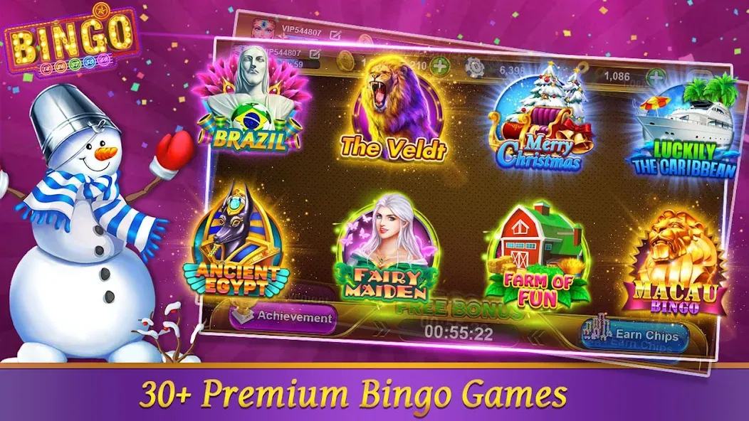 Bingo Happy HD - Bingo Games (Бинго Хэппи ХД)  [МОД Меню] Screenshot 1