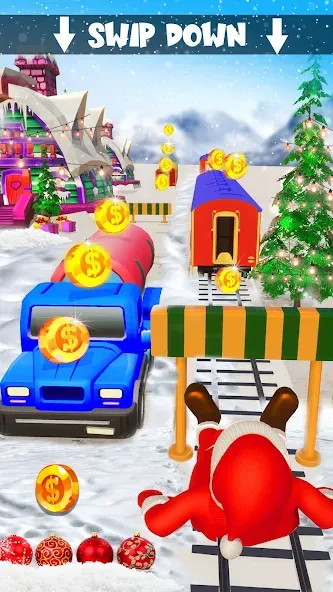 Xmas Santa Surfer Running Game (Ксмас Санта Серфер Раннинг Гейм)  [МОД Mega Pack] Screenshot 4