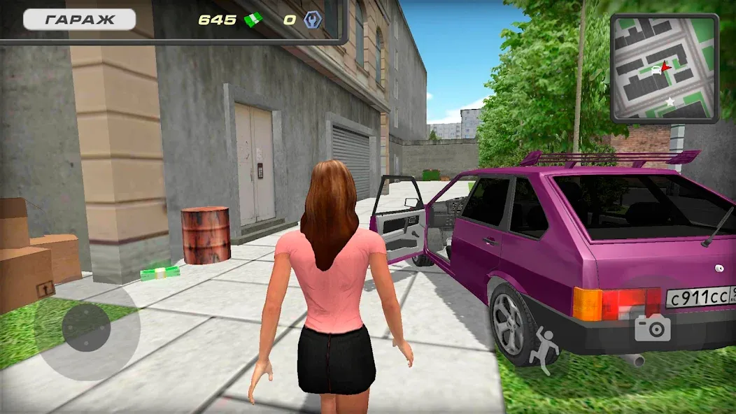 Lada 2109 Russian Car Driver  [МОД Бесконечные деньги] Screenshot 1