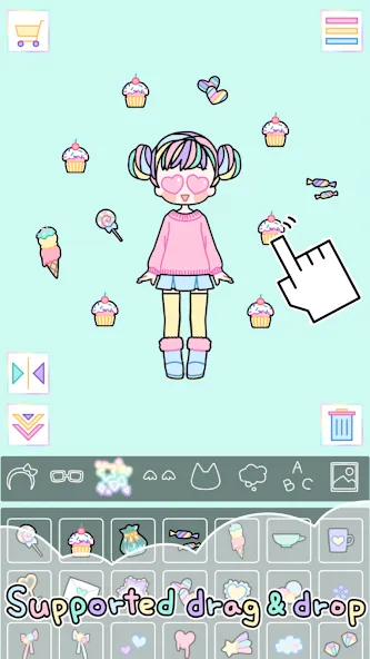 Pastel Girl : Dress Up Game  [МОД Бесконечные деньги] Screenshot 3