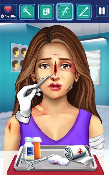 Surgery Simulator Doctor Game  [МОД Много монет] Screenshot 2