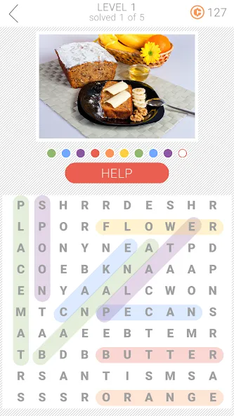 10x10 Word Search (десять на десять)  [МОД Меню] Screenshot 3