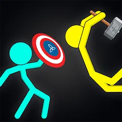 Скачать взлом Stick-man Fighting Games [МОД Много денег] на Андроид