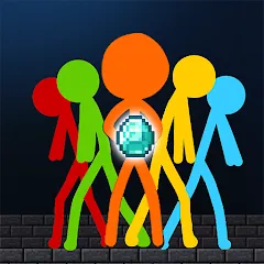 Скачать взлом Stick-man Battle - Craft World [МОД Все открыто] на Андроид