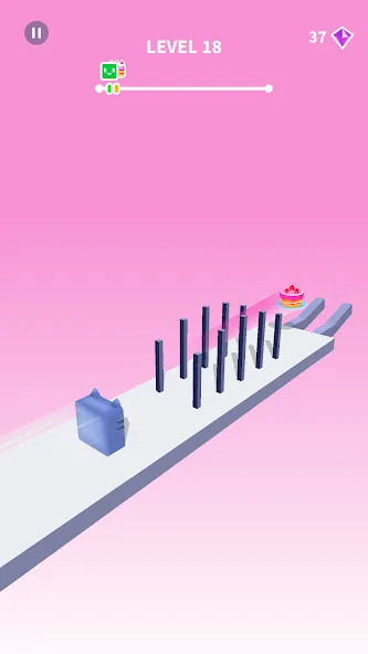 Jelly Shift - Obstacle Course (Джелли Шифт)  [МОД Много монет] Screenshot 2