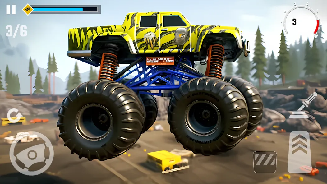 4x4 Monster Truck Racing Games (Монстр Трак Гонки игры)  [МОД Unlocked] Screenshot 4