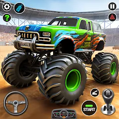 Скачать взлом 4x4 Monster Truck Racing Games (Монстр Трак Гонки игры) [МОД Unlocked] на Андроид