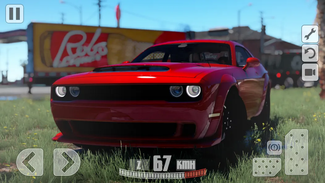 Simulator Dodge Demon Parking (Симулятор парковки  )  [МОД Menu] Screenshot 1