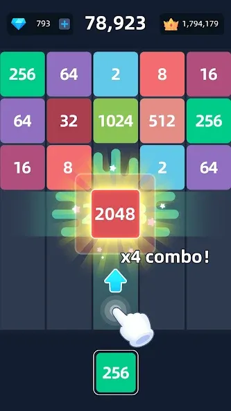 2048™ Merge Block Puzzle (Слияние блочных головоломок)  [МОД Бесконечные деньги] Screenshot 4