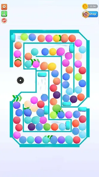 Bounce and pop - Puff Balloon  [МОД Много денег] Screenshot 3