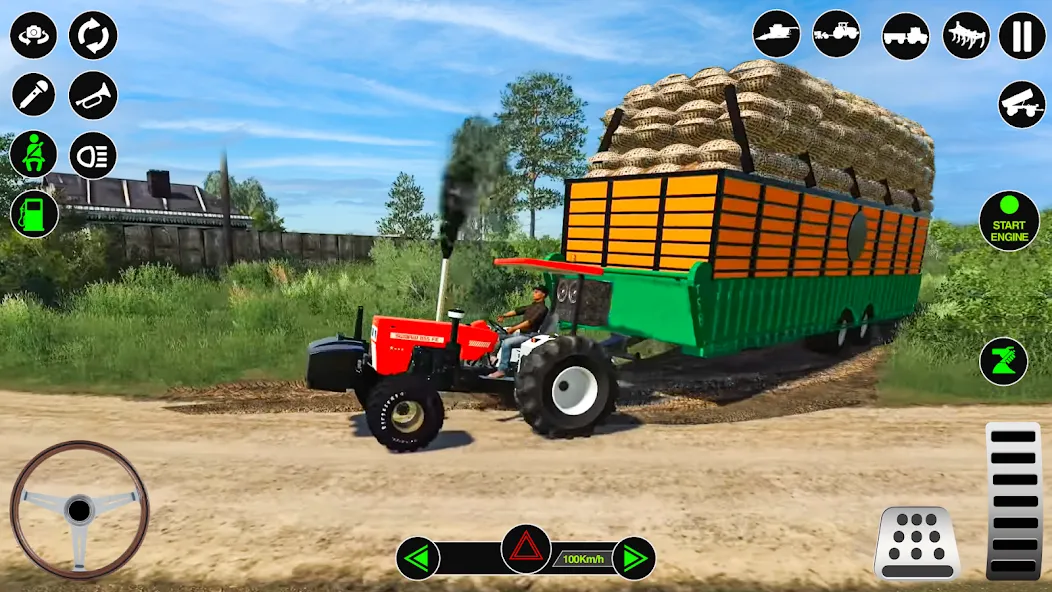 Farming Tractor Simulator Game  [МОД Много денег] Screenshot 1