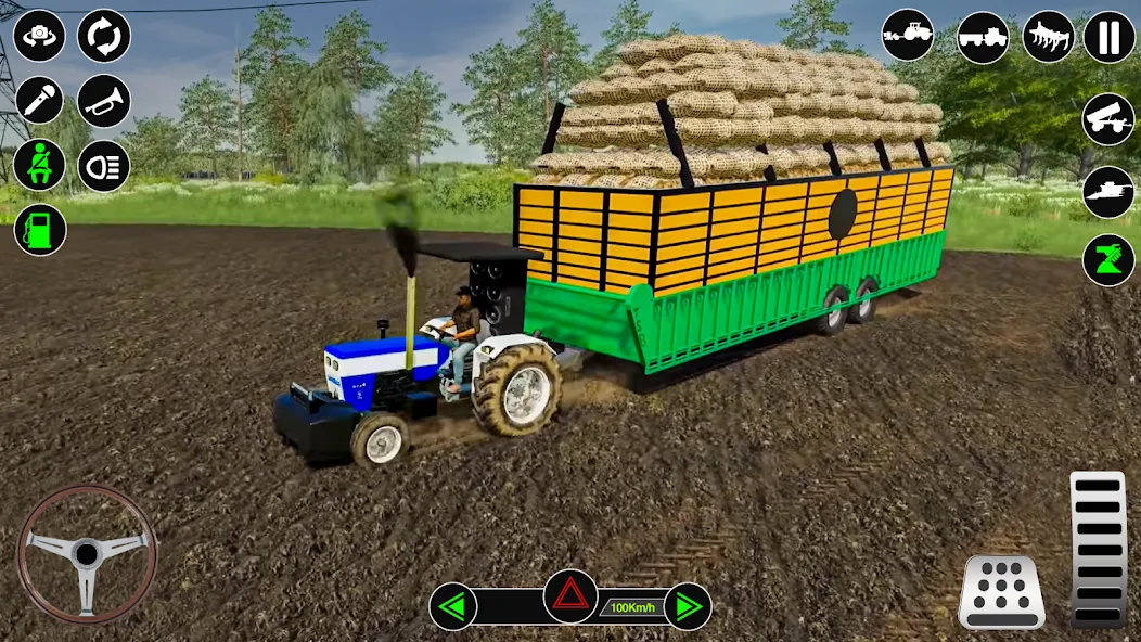 Farming Tractor Simulator Game  [МОД Много денег] Screenshot 5