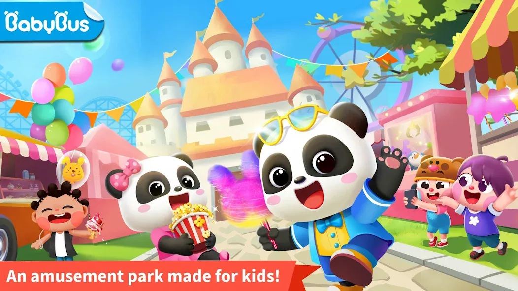 Baby Panda's Fun Park  [МОД Бесконечные монеты] Screenshot 1