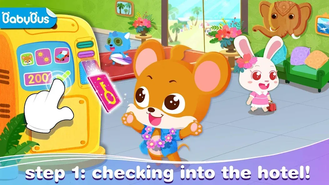 Baby Panda’s Summer: Vacation  [МОД Много монет] Screenshot 1