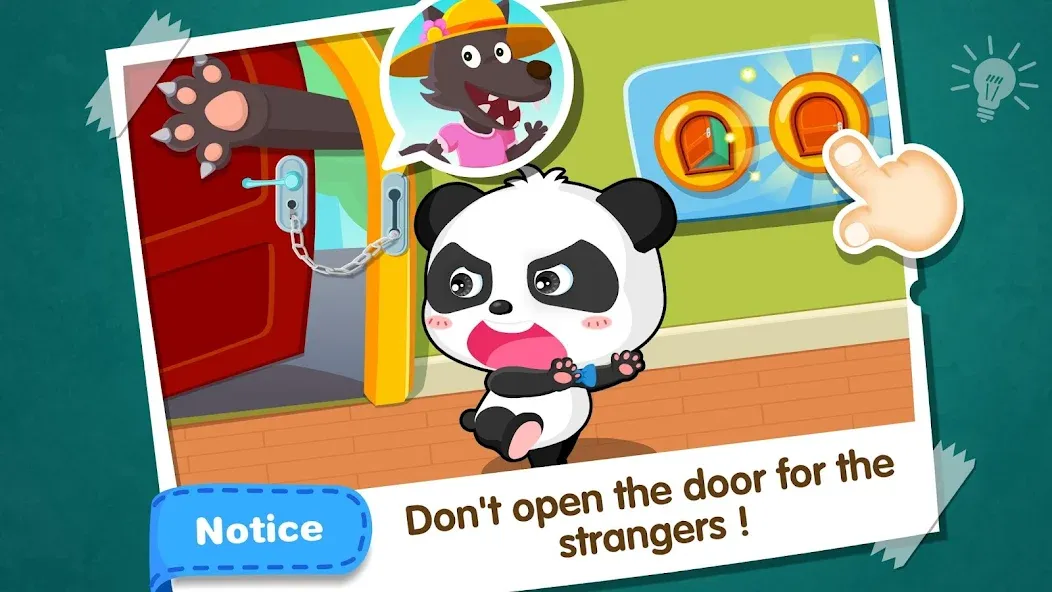 Baby Panda Home Safety  [МОД Много монет] Screenshot 3