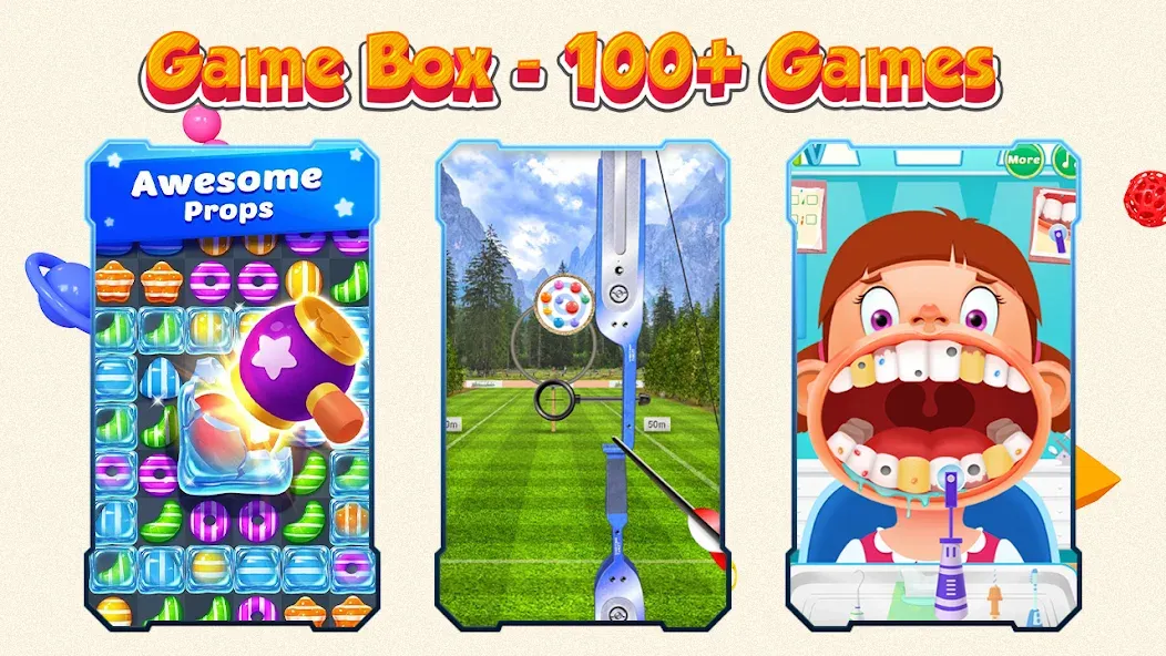 Game Box - 100+ Games (Гейм Бокс)  [МОД Бесконечные монеты] Screenshot 2