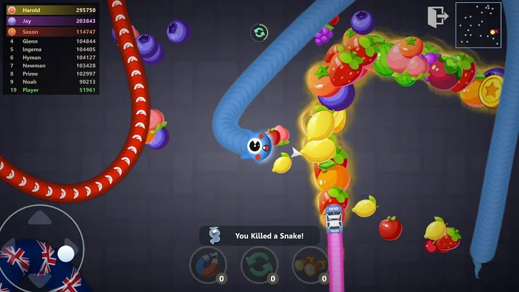 Snake War™ Hungry Worm.io Game (Снейк Вар)  [МОД Меню] Screenshot 3