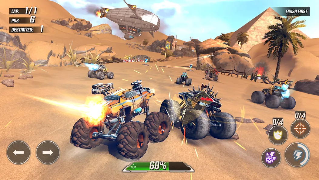 RACE: Rocket Arena Car Extreme (РЕЙС)  [МОД Бесконечные деньги] Screenshot 1