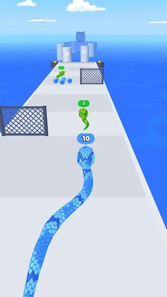 Snake Run Race・3D Running Game (Снейк Ран Рейс)  [МОД Все открыто] Screenshot 1