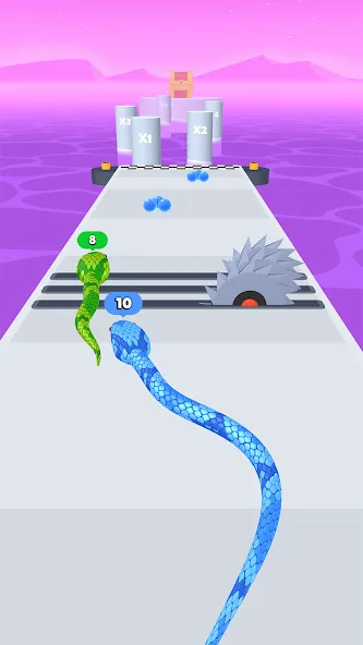 Snake Run Race・3D Running Game (Снейк Ран Рейс)  [МОД Все открыто] Screenshot 3