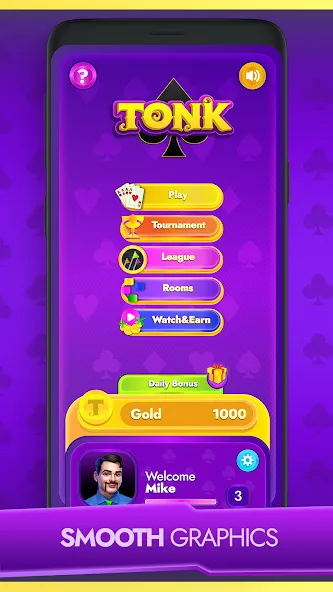 Tonk - Classic Card Game (Тонк)  [МОД Много монет] Screenshot 2