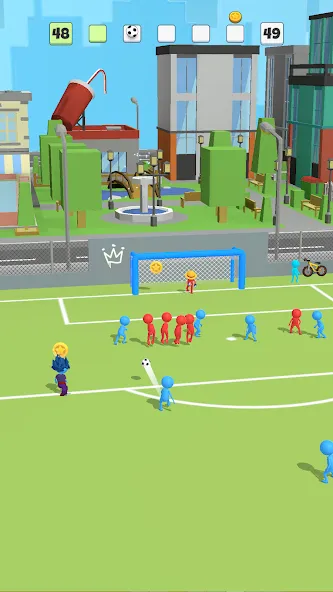 Super Goal: Fun Soccer Game (Супер Гол)  [МОД Бесконечные деньги] Screenshot 1