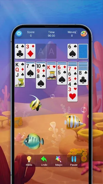 Solitaire, Klondike Card Games  [МОД Бесконечные монеты] Screenshot 2