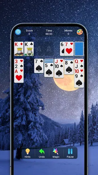 Solitaire, Klondike Card Games  [МОД Бесконечные монеты] Screenshot 3