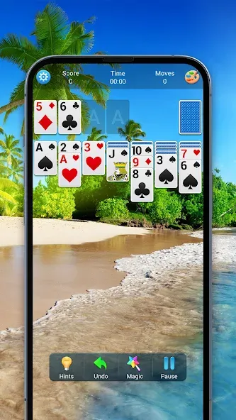 Solitaire, Klondike Card Games  [МОД Бесконечные монеты] Screenshot 4