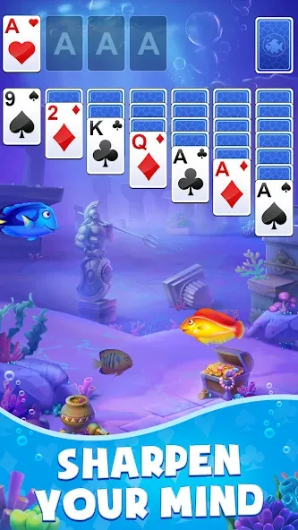 Solitaire: Fish Master (Солитер)  [МОД Бесконечные монеты] Screenshot 2