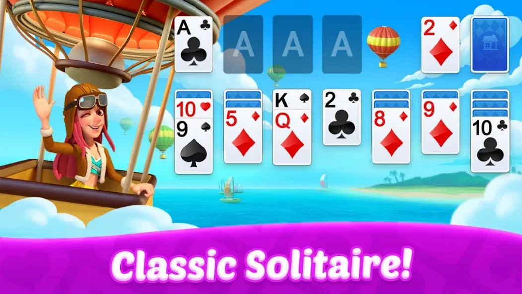 Solitaire: Card Games  [МОД Бесконечные монеты] Screenshot 2