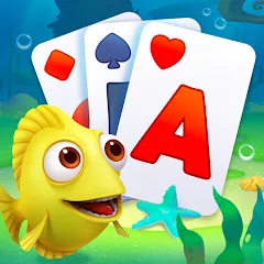 Скачать взлом Solitaire TriPeaks Fish (Солитер ТриПикс Рыбка)  [МОД Unlimited Money] на Андроид