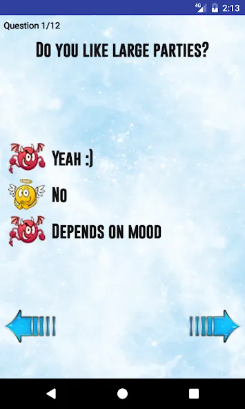 Test: Angel or Devil  [МОД Много монет] Screenshot 2