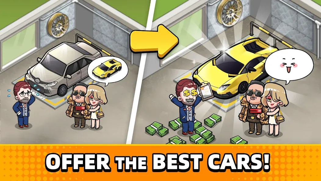 Used Car Tycoon Game (Юзед Кар Тайкун Гейм)  [МОД Бесконечные монеты] Screenshot 4